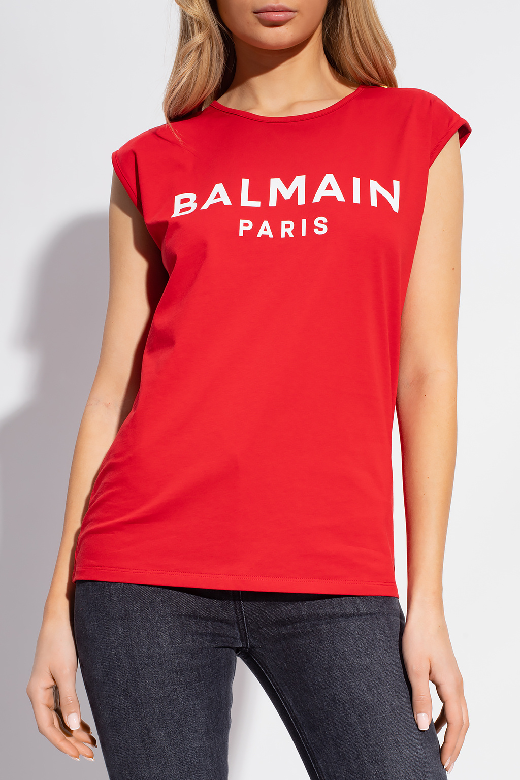 Red balmain discount top